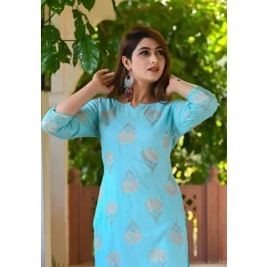 Rayon Kurti Palazzo Set