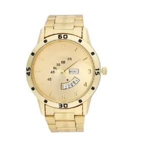 Stainless Steel Golden Watch