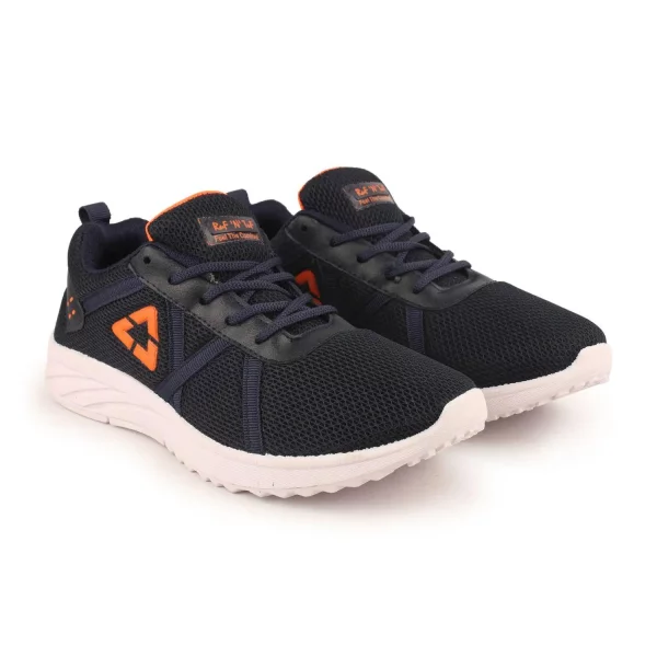 Black-Orange Shoes for Men